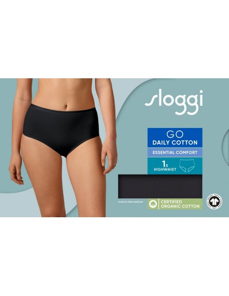 go daily cotton highwaist black Sloggi
