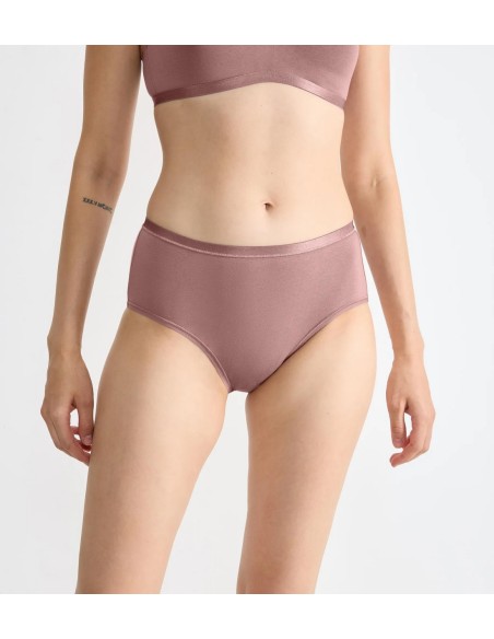 go daily cotton midi 3p cacao Sloggi