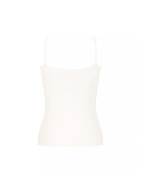 zero feel 2.0 spaghetti top silk white Sloggi