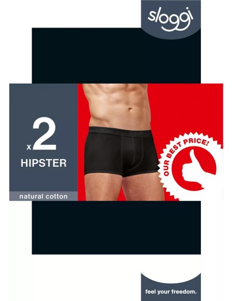 men 24/7 hipster 2p black Sloggi
