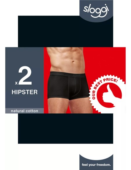 men 24/7 hipster 2p black Sloggi