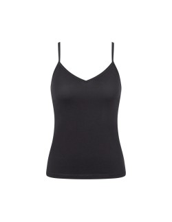 go daily cotton spaghetti top black Sloggi