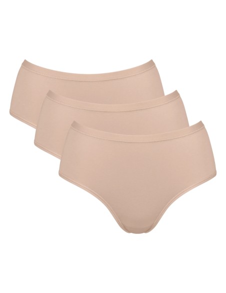 go daily cotton midi 3p new beige Sloggi