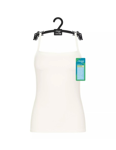 ever ease spaghetti shirt silk white Sloggi