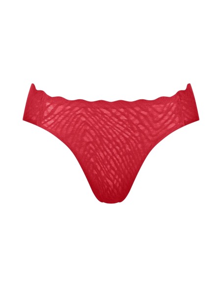 zero feel bliss festive high leg shanghai red Sloggi