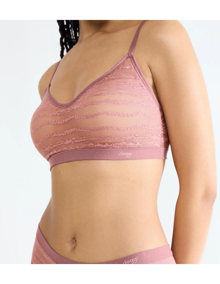 free evolve pu lace date night pink Sloggi