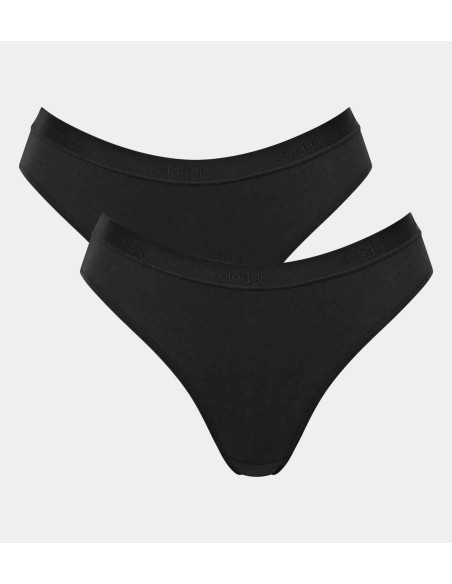 go casual high leg 2p black Sloggi
