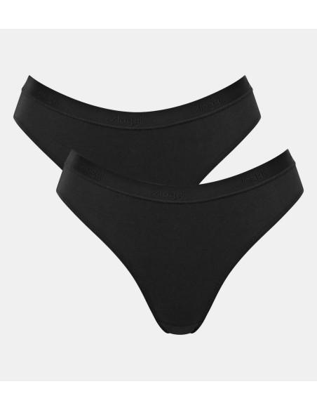 go casual high leg 2p black Sloggi