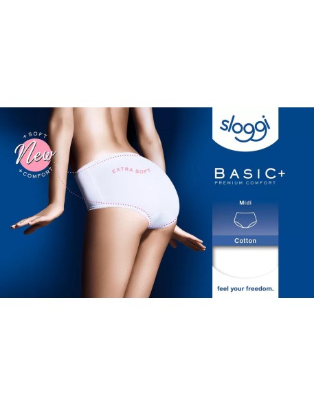 basic+ midi white Sloggi