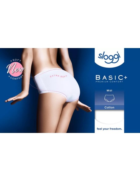 basic+ midi white Sloggi