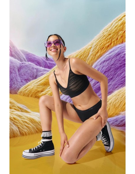 free evolve pu lace black Sloggi