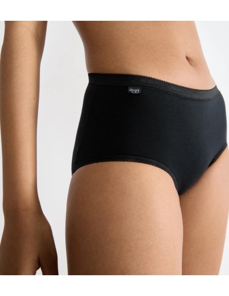 basic+ midi 2p black Sloggi