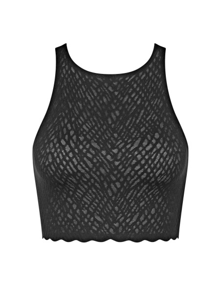 zero feel bliss crop top black Sloggi