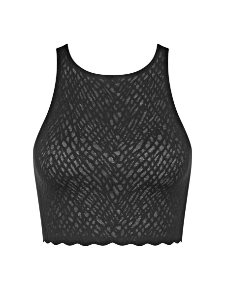 zero feel bliss crop top black Sloggi