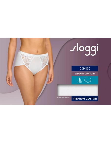 chic midi white Sloggi