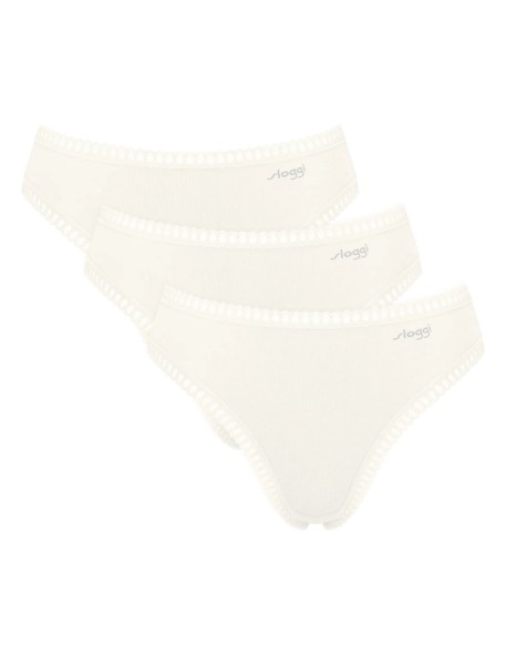 go crush high leg c3p silk white Sloggi