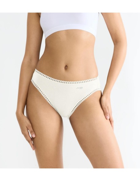 go crush high leg c3p silk white Sloggi