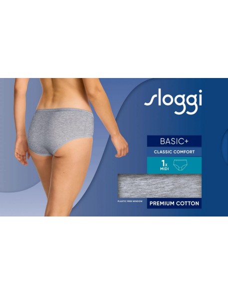 basic+ midi grey combination Sloggi