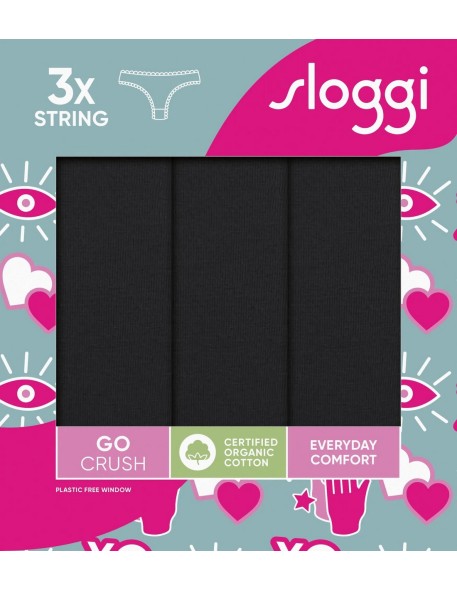 go crush string c3p black Sloggi