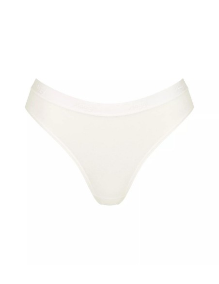 go casual high leg 2p silk white Sloggi