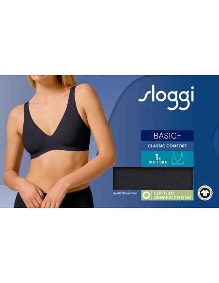 basic+ soft bra black Sloggi