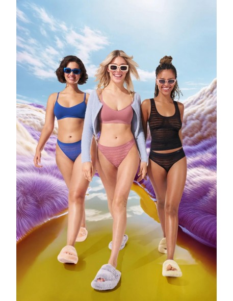 free evolve string lace blue sapphire Sloggi