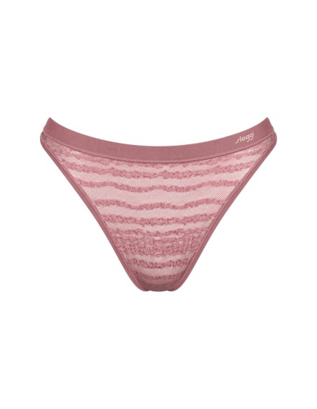 free evolve string lace date night pink Sloggi