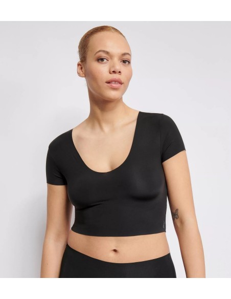 zero feel 2.0 crop top black Sloggi