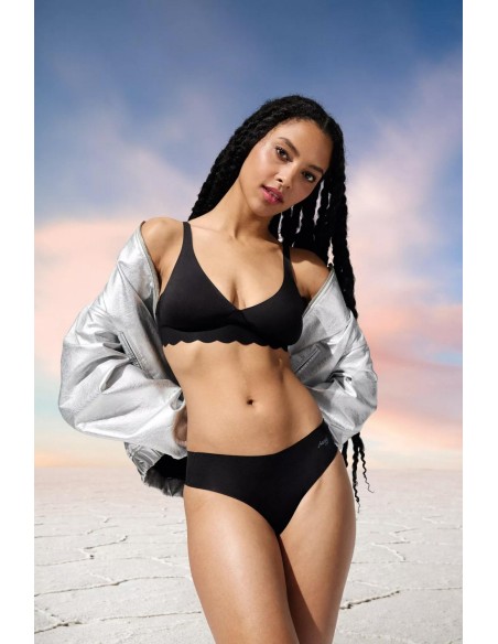 zero microfibre 2.0 hipstring 2p black Sloggi