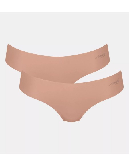 zero microfibre 2.0 hipstring 2p cameo brown Sloggi