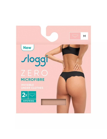zero microfibre 2.0 hipstring 2p cameo brown Sloggi