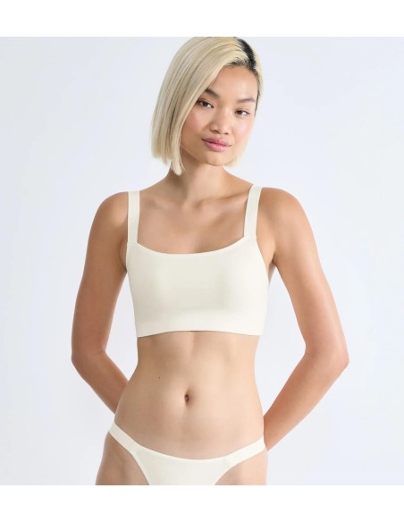 go casual top silk white Sloggi