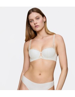 Triumph bardotka Body Make-up Ilusion Lace Dirndl silk white 2