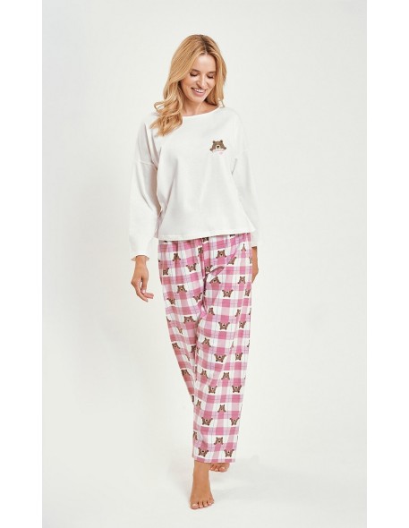 3441 piżama damska długa astrid s-xl Taro