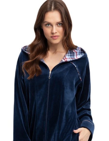 Szlafrok 389 velour 3xl z24 damski Luna