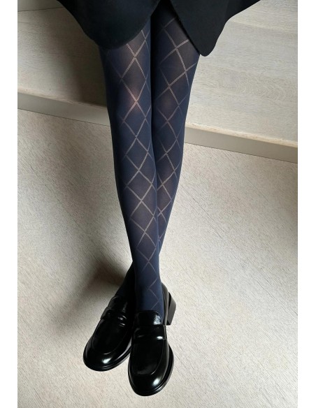 Tights rombo grandi 60 den 2-4 Veneziana