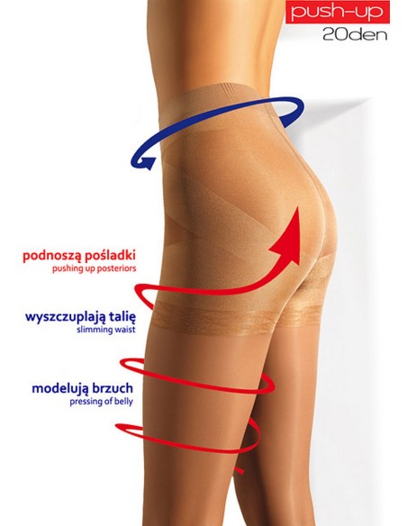 Tights push-up 20 den 2-4 Mona