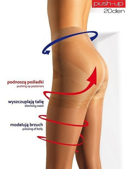 Tights push-up 20 den 6-xxl Mona