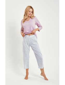 3458 pajamas women's long andrea s-xl Taro