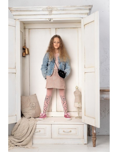 Tights dr 2501 leo dots 40 den 104-128 Knittex