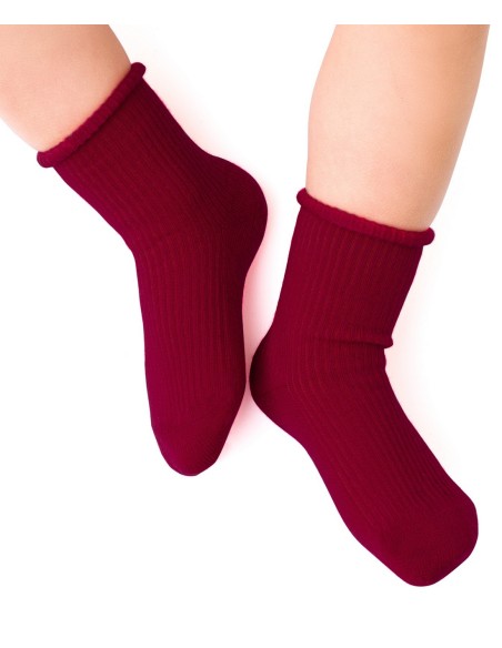 Skarpety art.130 merino wool prążek dziecięce bezuciskowe 17-25 Steven