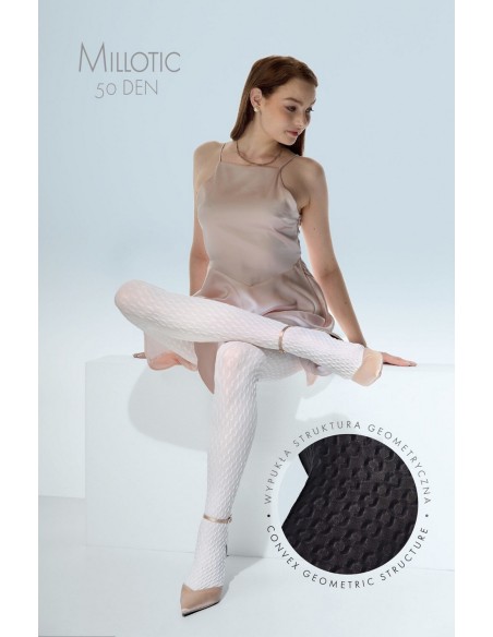 Rajstopy millotic 3d 50 den 2-4 Knittex