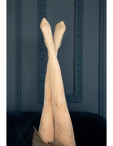 Tights rosa stile ażur 1-5 Veneziana