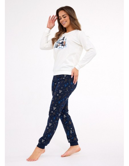 Pajamas 567/427 snowy day dł/r christmas s-2xl women's Cornette