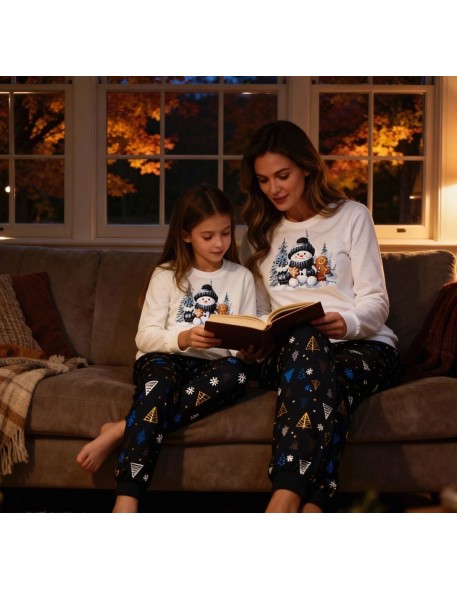 Pajamas 567/427 snowy day dł/r christmas s-2xl...