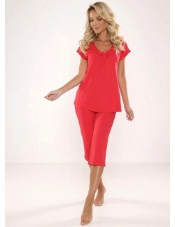 Visa piżama damska krótki rękaw spodnie 3/4 3xl-4xl, De...