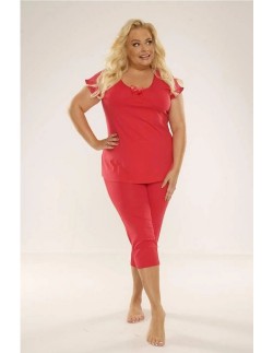 Visa piżama damska krótki rękaw spodnie 3/4 3xl-4xl, De... 2