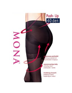 Tights push-up 40 den 2-4 Mona 2