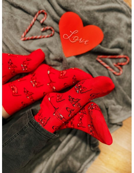 Socks w84.01p woman casual walentynkowe 36-41 Wola