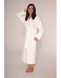 Cerise bathrobe ladies' long with collar m-5xl, De...
